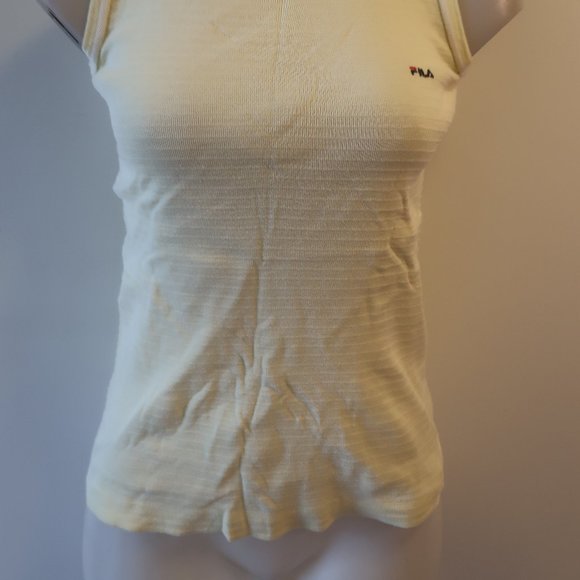 Womens Fila Light Yellow Tank Top 8 * - Picture 5 of 11